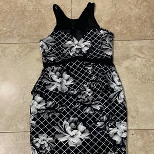 Material girl mesh & floral dress MD